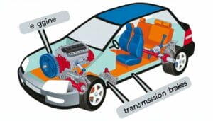 detailed car part illustrations
