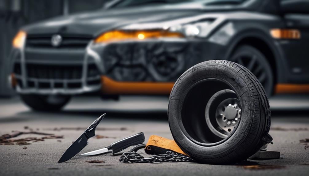 reducing tire vandalism occurrences